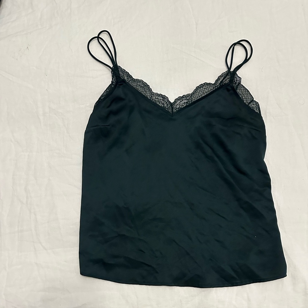 Abercrombie & Fitch Dark Green Lace Camisole